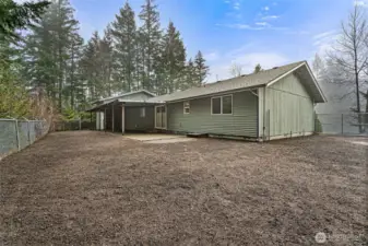 Fresh seeded top soil ready for grass to start growing in the spring.