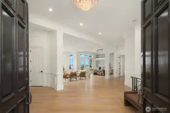 The main floor features an open, airy layout that seamlessly connects bright, spacious living areas.