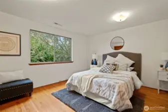 Primary bedroom with private bath.