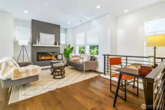 Warm and inviting living room