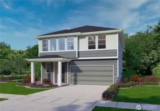 Plans & elevations are artist renderings only; may not accurately represent the actual condition of a home as constructed.  May contain options, colors, or features which are not standard.