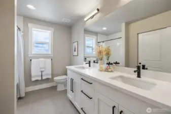 Photos are of model home of another community and are for illustration purposes only to reflect typical finishes.  May depict seller enhancements. Colors & options may vary.