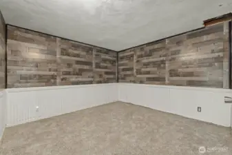 Extra finished room could be converted into bedroom