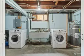 Huge laundry room space