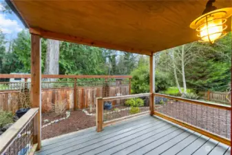 Exterior- Covered deck