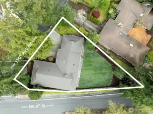 Over 10,000 sq.ft. lot in premier location.