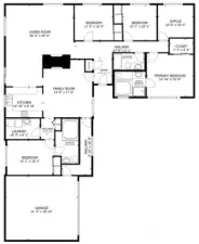 Major additions in 2014 for new garage space, guest suite conversion from former garage space.