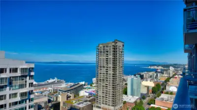 NW morning view from deck