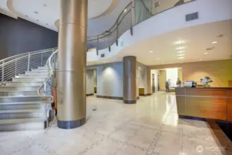 Lobby and Front desk
