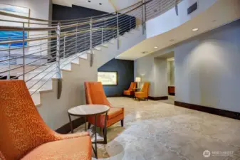 Stairway to Conference room open 24/7