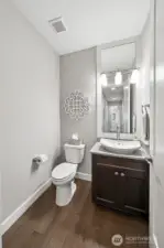 Main floor powder room