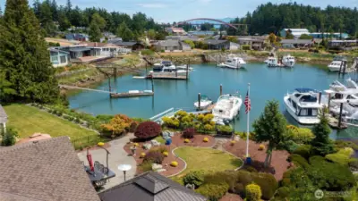 Moor your boat just steps from your house. Easy access for boating adventures.