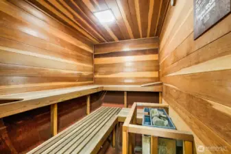 Relax and unwind in the resident sauna after a swim or evening walk.