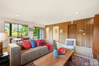 Lower level den room with view hall to the 3rd bedroom and 3/4 bath