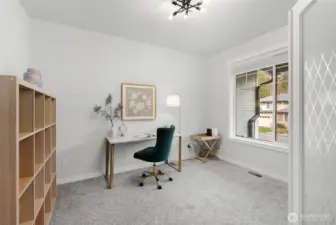 Office adjacent to entry