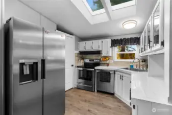 Kitchen with Skylights