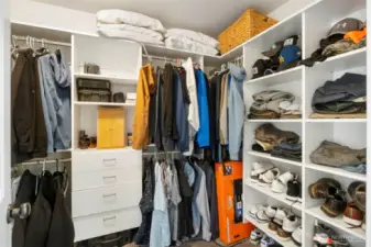 Second walk-in closet in the Primary suite