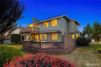 Backyard is the perfect size and private with mature landscaping.