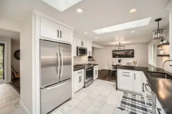 Recently updated kitchen with newer stainless steel appliances