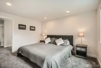 Spacious primary bedroom