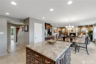 Kitchen also features a pantry and all kitchen cabinets have soft close drawers