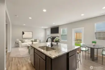 Open Concept Kitchen/Living/Dining