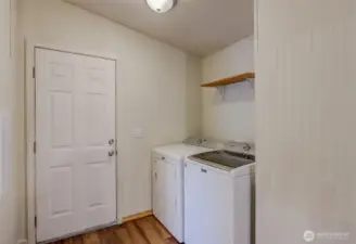 Laundry Room and Back Door