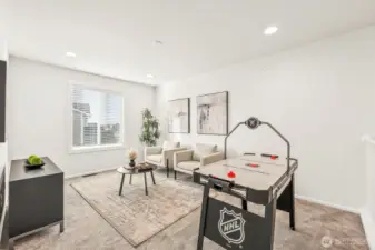 Bonus room/game room for entertaining.