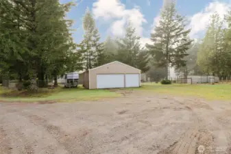 RV parking slab where the trailer is parked.