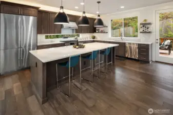 DECOR stainless steel appliances, double oven, designer fixtures and automated window coverings throughout!