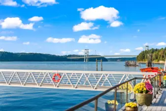 Views in every direction – enjoy the ever-changing drama of the Narrows and marine life passing by.