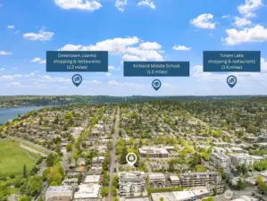 North View: This location places you in the heart of Kirkland’s most popular destinations. Everyone will love the tree-lined streets, lakeside paths, and relaxed, community-oriented atmosphere.