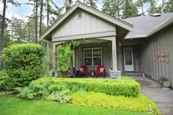 Delightful front porch.