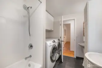 Full bath + 2nd set W&D on lower level