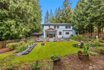 Stunning backyard, garden and deck