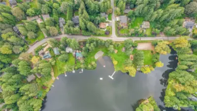 An overview of the park, home and neighborhood