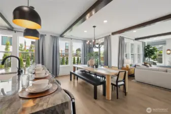 Pictures of model home.  Colors, material, and style may vary.