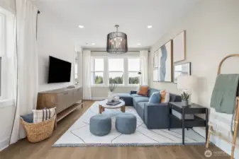 Pictures of model home.  Colors, material, and style may vary.