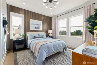 Pictures of model home.  Colors, material, and style may vary.