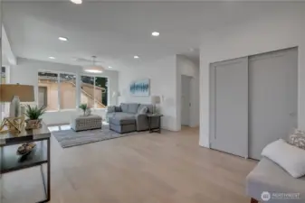 Unit B living room on main level.