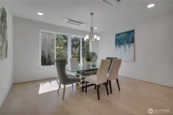 Unit B closer view of dining area.