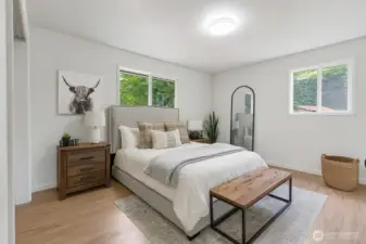 Virtually Staged Bedroom