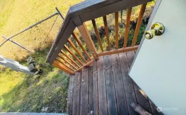 Back porch/stairs.