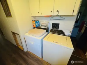 Laundry area.