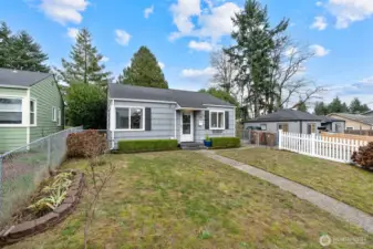 West facing garden space