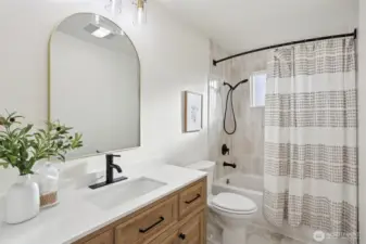 Bathroom #2 with Tub and Shower