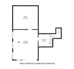 Garage and Extra finished room