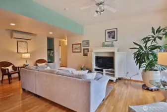 There are new blinds in the living room.