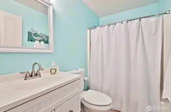 Full bath on hall was mostly redone in 2019.