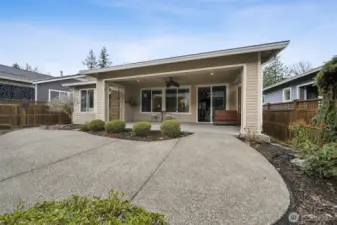 View of the back of the house